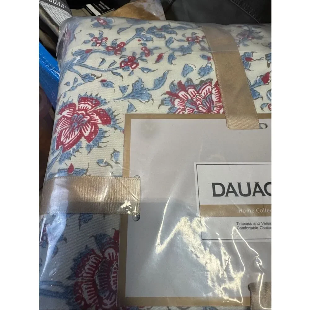 New Twin Floral Print‎ Duvet Quilt Set in Cream and Pink 💯 Cotton
